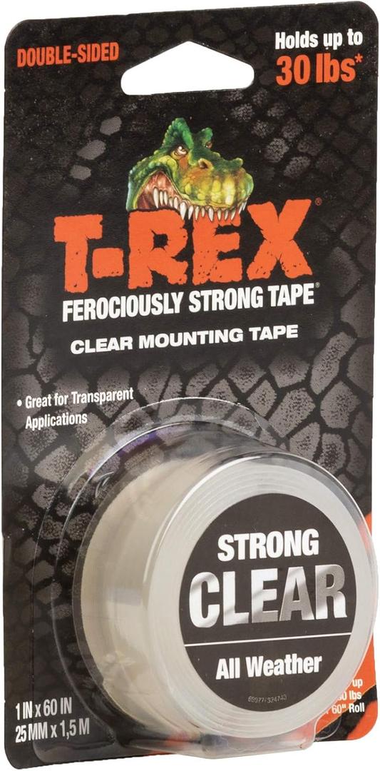 T-Rex Waterproof Mounting Tape, Clear (285338) (30 lbs.)