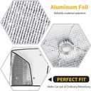 Windshield Sunshade Sun Shade Heat Shield Window Sun Visor Mat for Dodge RAM 2018 2019 2020 2021 2022 2023,6PCS