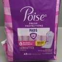 Poise Incontinence & Postpartum Pads for Bladder Leaks, 5 Drop Maximum Absorbency, Regular Length, 48 Count