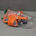 PAGGY OOKI Breathable mesh Dog Harness No Pull and Leash Set Adjustable Pet Harness with Soft Padded Vertical Handle for Lifting Reflective NoChoke Dog Vest 2 Leash Hooks Escape Proof (Orange, L)