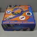 20Ft Flexible Race Track, Slot Car Race Track Set for Kids Ages 3+, Dual Racing Game 2 High-Speed Cars 1/ 64 Scale, w/ 8 Suction Cups, 4 Alloy Cars– Ideal Christmas Birthday Gift for Boys & Girls (Blue)