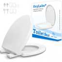 Round Toilet Seat 16.5" - Soft Close, Durable PP Toilet Seat, Easy Installation & Removal, Fits Most Toilet Bowls