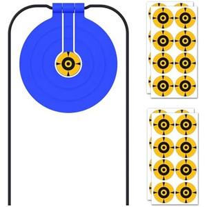 Atflbox Two in One Self-Healing Resetting Target, 8 Inch Gong High Caliber Spinner Target, Shooting Targets for Rifle, Pistol, Airgun, Handgun