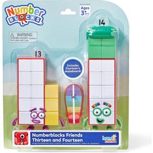 hand2mind Numberblocks Friends Thirteen and Fourteen Figures, Numbers for Toddlers, Math Toys for Kids 3-5, Small Figurines for Kids, Preschool Learning & Education Toys, Birthday Gifts for Kids