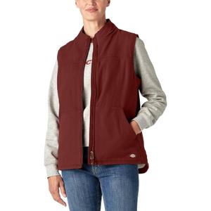 Dickies Womens Fleece Lined Duck Canvas Vest (4X-Large Plus, Red) Dickies Womens Fleece Lined Duck Canvas Vest (4X-Large Plus, Red)