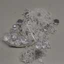 Soulchen 24 Pcs 20 Inch Christmas Icicle Ornament Set Clear Acrylic Extra Large Hanging Crystal Xmas Icicle Drop Ornaments for Christmas Winter Wedding Party Decor