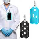 2 Pcs Badge Holder Compatible with Vocera V5000 Smartbadge, Universal Clip Design for Nurses & Healthcare Pros, Protective Case Perfect Nurse Gift for Effortless Smartbadge Carry