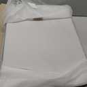 FHSQX 2 Pack Clothes Storage Bins Stackable Metal Frame Storage Box Large Capacity Foldable Linen Fabric Box Organizer with Carrying Handles and Clear Window (Light Gray, 19.7x 15.7x 12.6 Inch)