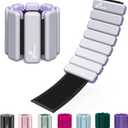 Sportneer Wrist & Ankle Weights for Women Men - 1 Pair (1 lb/2 lb Each) | Adjustable Weighted Bracelet Silicone Bangles for Yoga, Dance, Pilates, Cardio, Aerobics, Gym, Pool Exercises and Jogging (Rhino Grey)