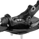 Front Steering Knuckle & Wheel Bearing Hub Assembly Compatible with Honda Civic 2003-2005 1.7L,Left Driver Side Replaces # 698-495 45255S01A00 44600S5DA00