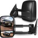 SCITOO Compatible with Towing Mirrors fit for 1999-2002 for Chevy for GMC for Silverado for Sierra 1500 2500 2000-2002 for Suburban 1500 2500 Power Heated Telescoping Tow Mirrors Pair Set