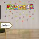 3 x Fancy Land Colorful Welcome Bulletin Board Set, 64Pcs, Classroom Decoration, 9.5 X 13.4 inches