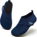 Racqua Kids Toddler Water Shoes Breathable Swim Shoes Quick Dry Beach Pool Lightweigh Aqua Shoes for Boy's Girl's (Toddler/Little/Big Kid) (9-10.5 Toddler, Blue)