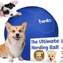 18" Herding Ball for Dogs, for Australian Shepherd, for Cattle, for Border Collie, for Blue Heelers & Other Small to Medium Dogs, Herding Dog Toys, Horse Ball - Blue