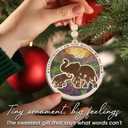 GEEMBI Christmas Elephant Gifts for Mom from Daughter - Suncatcher Elephant Christmas Ornaments 2025 with Card - Mothers Birthday Gifts for Grandma Mother in Law Mama, Stocking Stuffers for Women