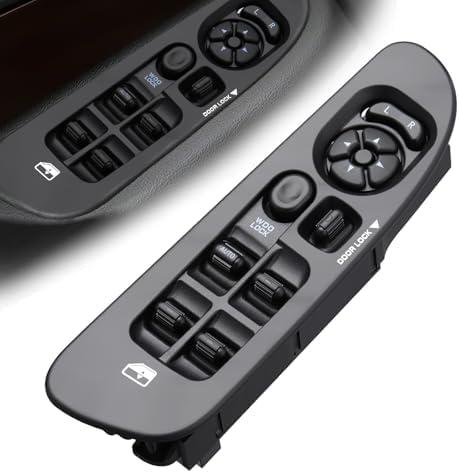 Driver Side Power Master Window Switch with Black Panel Bezel Fit for Dodge Ram 1500 2500 2002-2008 Ram 3500 2002-2009 Ram 4500 2002-2010 Replaces 56049805AB 68171680AB 5GU34DX9AC