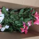 Hommyea Artificial Fake Flowers for Outdoor, 8 Bundles Faux Plants Silk Flowers Spring Decoration UV Resistant No Fade Plastic Flowers for Outside Planters Home Porch Patio Yard Garden Decor