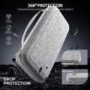 Henstar Carrying Case for Nintendo Switch 2 2025, Protective Hard Shell Portable Travel Case with 10 Game Card Slots, Large Volume Bundle Holder for Nintendo Switch 2 Accessories & Games, White