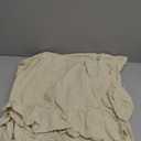 Retro Farmhouse Ruffle Tablecloth Cotton Flounces Trim Washable Table Cover Tablecloths for Rectangle Table Baby Shower Kitchen Party Wedding Decor, 52''x70'' (Off-white)