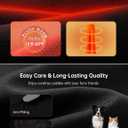 HOTSUIT Fleece Lined Wide Leg Yoga Pants for Women with Zipper Pockets, High Waisted Sweatpants Winter, Thermal Work Slacks (Black, XL)