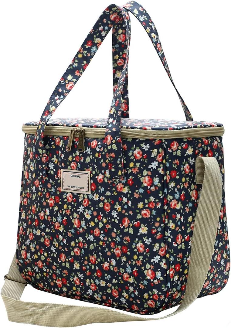 Nanxson Reusable Lunch Tote Bags Insulated Leakproof Lunch Box Cooler Cooling for Adult Men Women for Work/Travel/Picnic/Office (11.25L,A-Navy)