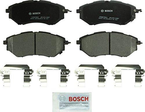 BOSCH BP1078 QuietCast Premium Semi-Metallic Disc Brake Pad Set - Compatible with Select Subaru Forester, Legacy, Outback, B9 Tribeca, Tribeca, WRX; FRONT