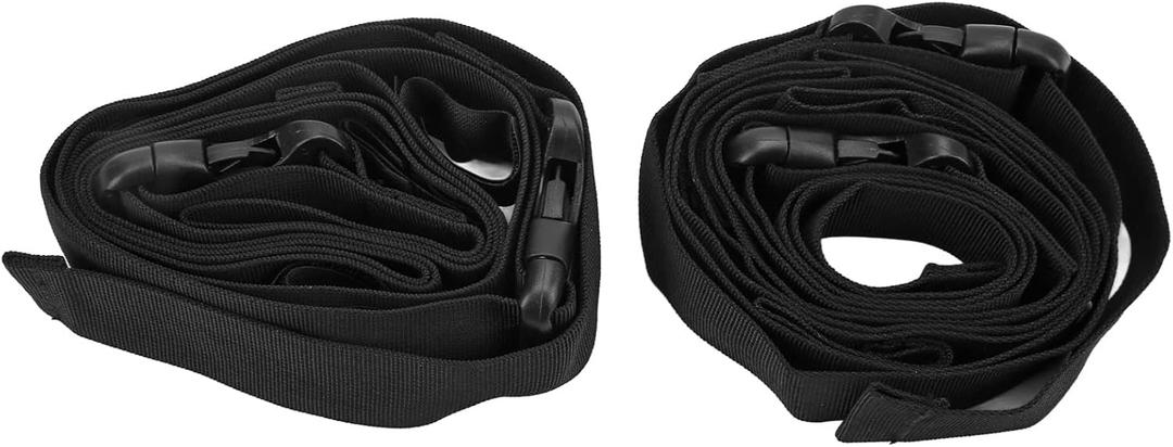 Vehicle Fishing Rod Holder, 2 Pack 55 to 79inch Nylon Vehicle Fishing Rod Holder Straps Fishing Pole Rack Holder Adjustable Fishing Rod Holder for Car