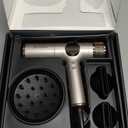 HITTIONA Dual Voltage Travel Hair Dryer with Magnetic Diffuser - 2000W High-Speed Ionic Hair Dryers Gift for Women, Fast Drying, Low Noise, Lightweight, No Heat Damage, European Travel 110V-240V, Gold