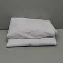 2 Pack White Tablecloth 60 x 102 Inch, Rectangle 6 Feet Table Cloth - Stain and Wrinkle Resistant Washable Polyester Table Cover for Dining Tables, Buffet Parties and Camping