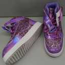 Wooowyet Glitter Shoes Kids High Top Sneakers for Boys Girls Gift Party Birthday Christmas Halloween (13 Little Kid)