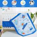 Viviland 3 Pieces Baby Bedding Set for Boy Girls, Baby Bedding Set for Newborn, Infant & Toddler - Robot