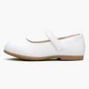 BlueKnot Girl Mary Jane Ballet Flat Dress Shoe for Toddler Little Kid(White 10 Toddler)