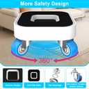 New Upgrade Furniture Movers with Wheels, Furniture Sliders with 360 Rotatable 1.25in Wheels, Furniture Dolly for Moving Heavy Sofa, Bed, Load Capacity Up to 900lb