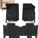 YHTAUTO Floor Mats Fit 2017-2024 Cadillac XT5 2017-2023 GMC Acadia, 2019-2024 Chevrolet Blazer, TPE All Weather Car Mats Waterproof Anti-Slip Odorless Floor Liner, Front & 2nd Row Liner