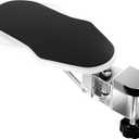 Extended Computer Desk Arm Rest - 180 Rotating & 90 Foldable Elbow Support, Ergonomic Arm Wrist Rest Shelf for Home & Office (White)