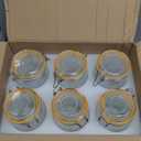 Amzcku Wide Mouth Vintage Mason Jars with Airtight Lid 32oz, Canister Quart Jars for Kitchen Storage  for Coffee, Sugar, Beans 6 Pack