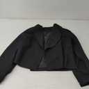 Beninos Womens Casual Blazers Open Front Cropped Blazer Jacket Blac, Small