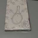 Hasipu Portable Travel Makeup Mirror with Lights  360 Rotating with 1X/10X Magnifying, Rechargeable Tabletop Handhold Hanging 3 in 1 Mirror (White)