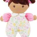 June Garden 9" My First Doll Zuri - Soft Plush Baby Doll - Pink Floral Outfit