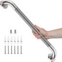 Brushed Nickel Grab Bar 24 Inch, Grab Bar for Bathtub and Shower