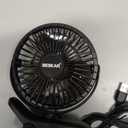 BESKAR Small Clip on Fan, 3 Speeds USB Fans with Strong Airflow, Clip & Desk Fans USB Plug in with Sturdy Clamp - Ultra Quiet operation for Office Dorm Bedroom Stroller