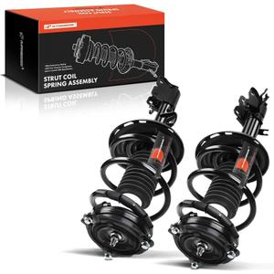 A-Premium Front Pair (1) Complete Strut & Coil Spring Assembly Compatible with Nissan Pathfinder 2014-2020 & Infiniti QX60 2016-2017, Driver and Passenger Side, FWD