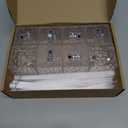 Amylove 8 Pcs Mini Fiber Optic Lamp Bulk Small LED Party Light Color Changing Table Centerpiece Decor for Glow in The Dark Favors Supplies Valentines Day Wedding Decorations (9 Inch,Clear)