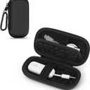 Hard Case for AirFly SE/Pro V2/Pro/Duo, Avantree Relay/1Mii Bluetooth Wireless Transmitter Receiver, Portable Airplane Travel Carrying Case Bag for USB Cable, Adapter, Memory Cards, U Disk(Only Case) (Black)