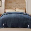 Bedsure Electric Blanket Queen Size - Dual Control Heated Blanket Queen with 10 Heat Settings, Thick Heating Blanket with 10 Time Settings, Fast Heating Quilted Blanket (84x90 inches, Bering Sea)