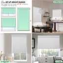 Smart Motorized Blinds with Remote Control, Blackout Roller Shades, Custom Smart Blinds with Valance, Cordless Electric Window Blinds & Automatic Shades(White,33" Wx72 H)