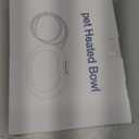 Heated Water Bowl for Dog & Cat, Outdoor Heated Dog Bowl Provides Drinkable Water & Food in Winter, Heated Pet Bowl for Outside, Smart Thermal-Dish for Rabbit, Chicken, Duck, Squirrel (96 OZ)