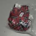 SOFIA'S CHOICE Women Plaid Mini Skirt Low Rise A Line Summer Tartan Pleated Skirt Red Large (Red, L)