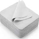 100 Pack Microfiber Glasses Cleaning Cloth, Ultra Soft Eyeglasses Wipe Suede, Washable Cleaner for Lens, Screens, Cameras, Phones, Electronics (76 Inch, Gray)