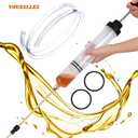 Liquid Extractor,500CC Fluid Extractor,Oil Pump with Hose,Automotive Syringe,Oil Suction for Oil Change with Extension Tubes